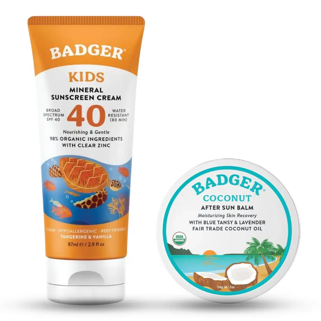 Badger Çocuk Güneş Kremi + Güneş Sonrası Nemlendirici Krem Seti
