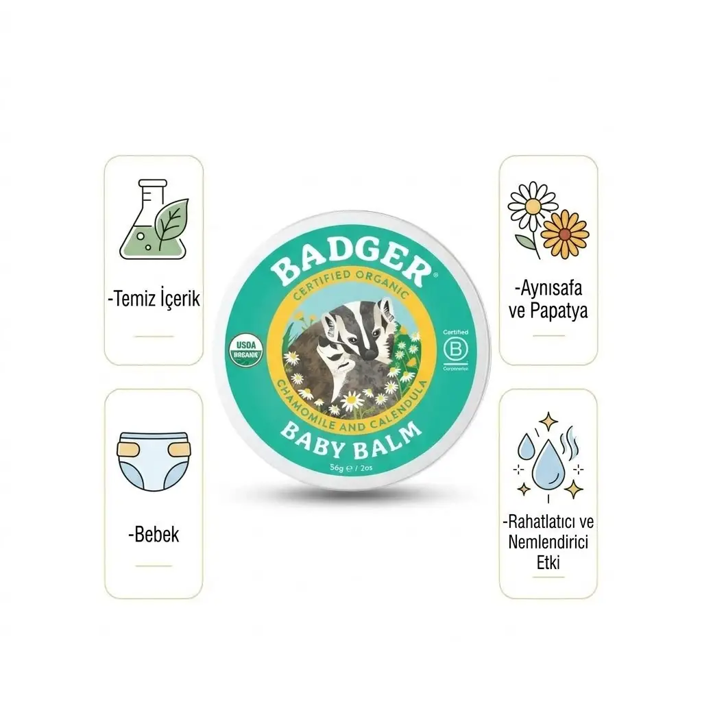 Badger Bebek Kremi / Baby Balm 56 Gr