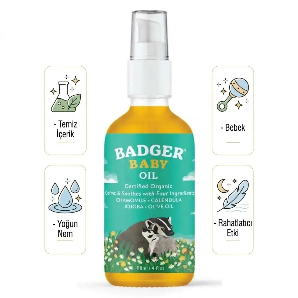 Badger Bebek Yağı / Baby Oil 118 mL