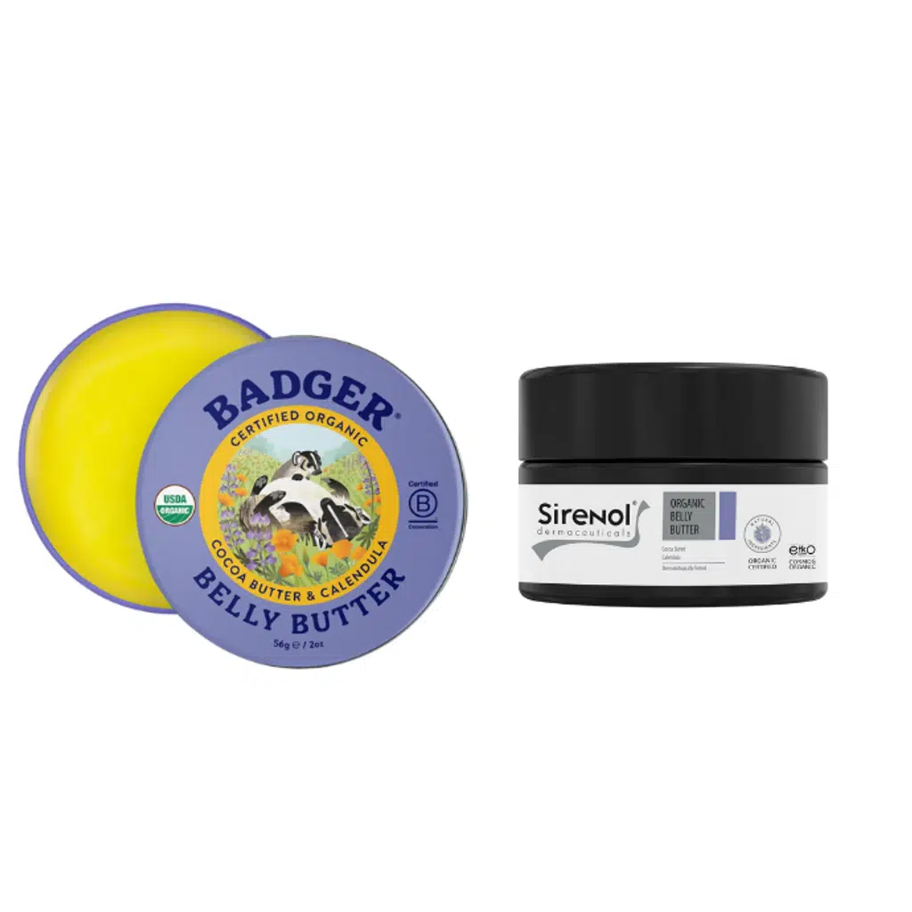 Badger Karın Bölgesi Nemlendirici Krem ve Sirenol Organik Göğüs Ucu Krem Set 56 gr / 15 mL