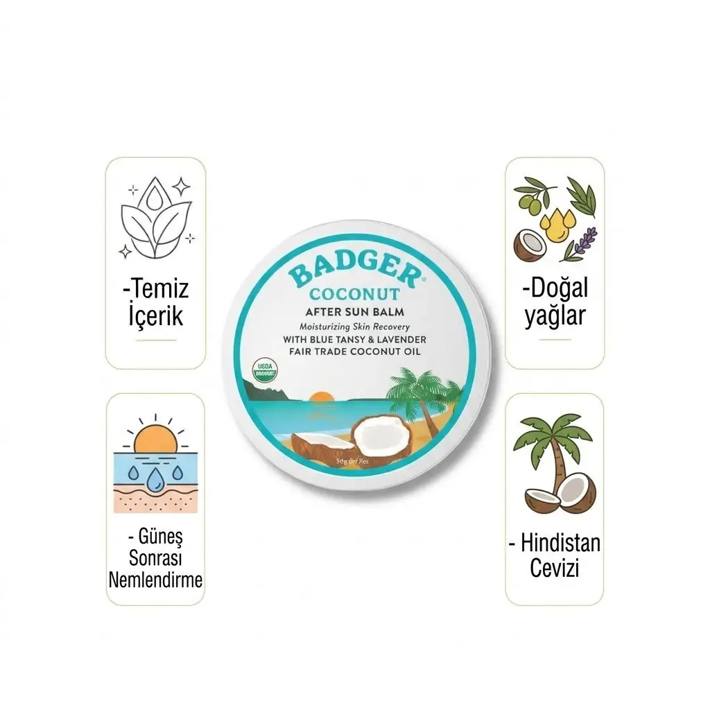 Badger Organik Güneş Sonrası Krem