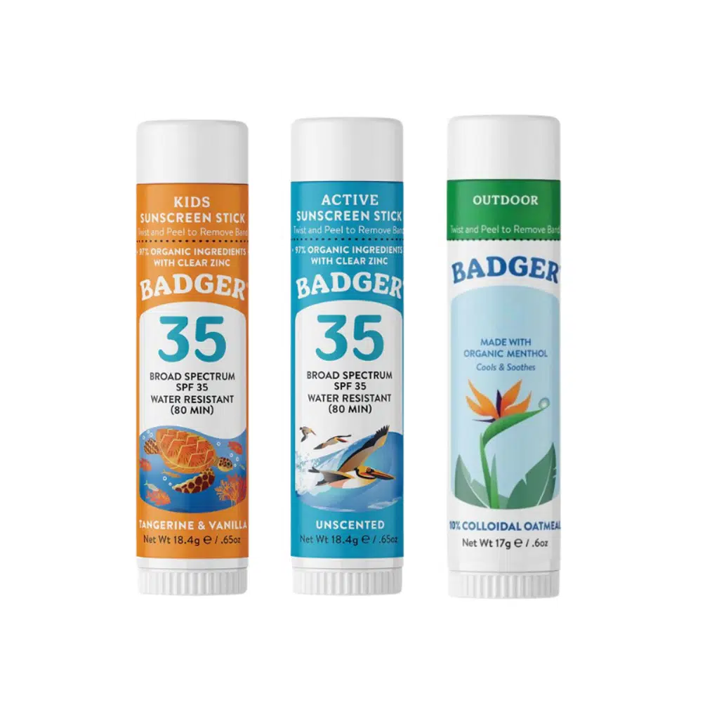 Clear Zinc Çocuk Yetişkin Güneş Stick Seti ve Outdoor Stick
