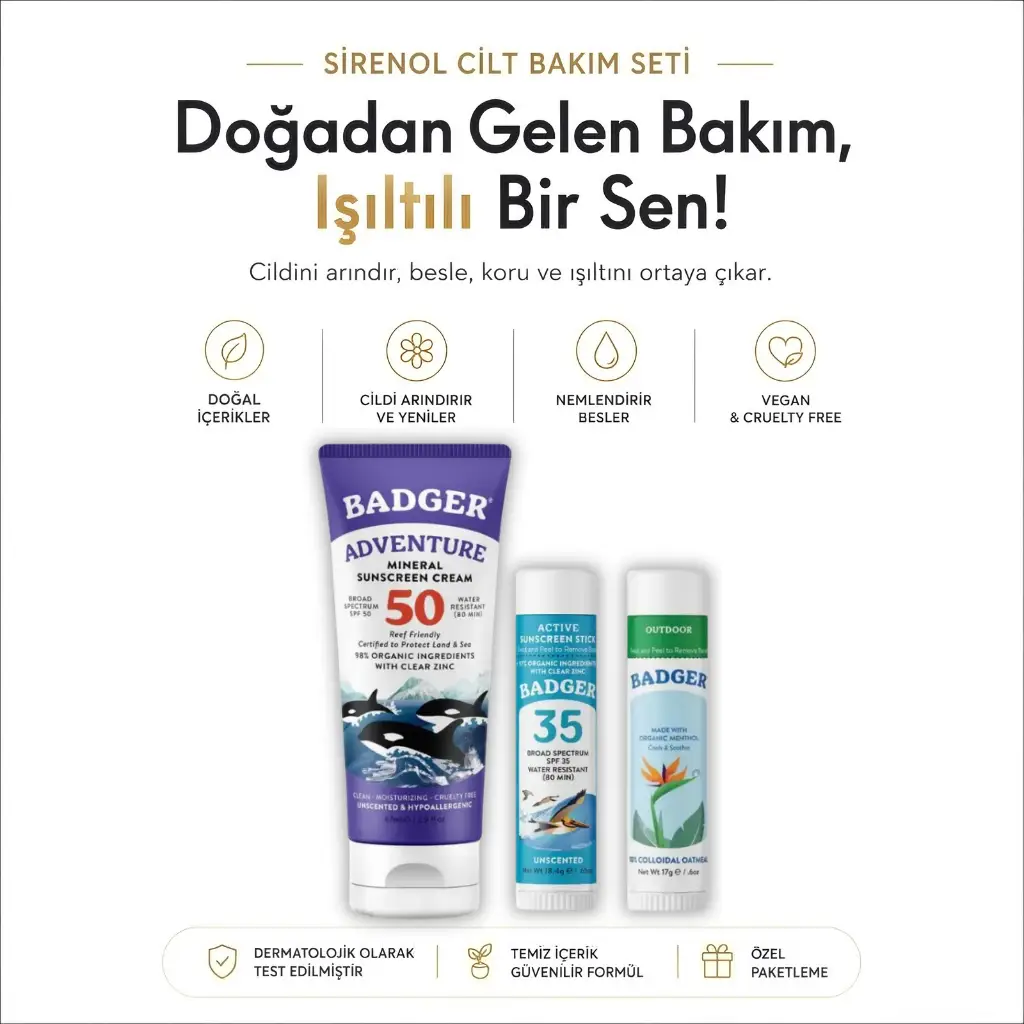 Clear Zinc Yetişkin Güneş Seti ve Outdoor Stick