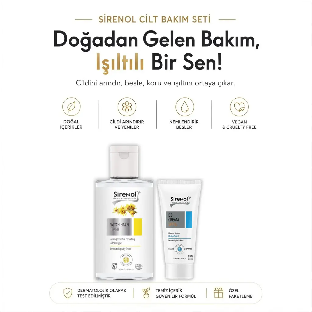 Sirenol BB Krem ve Cilt Sıkılaştırıcı Tonik Seti 30 mL / 300 mL
