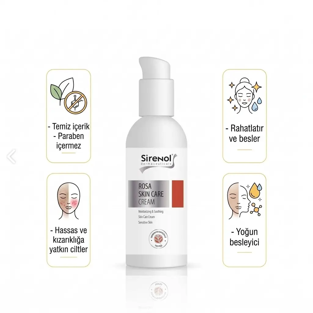 Sirenol Cadı Fındığı Rosa Cilt Bakım Kremi 60 mL