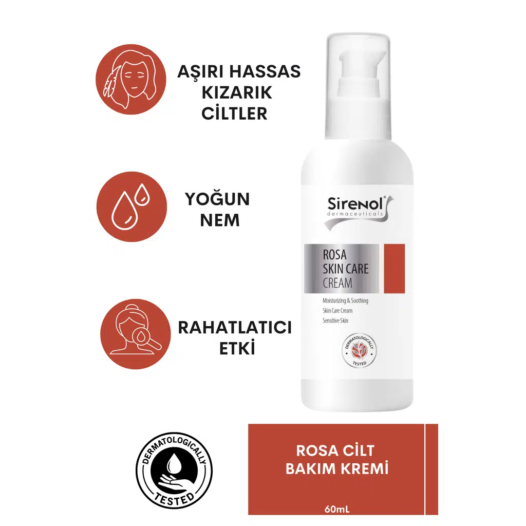 Sirenol Cadı Fındığı Rosa Cilt Bakım Kremi 60 mL
