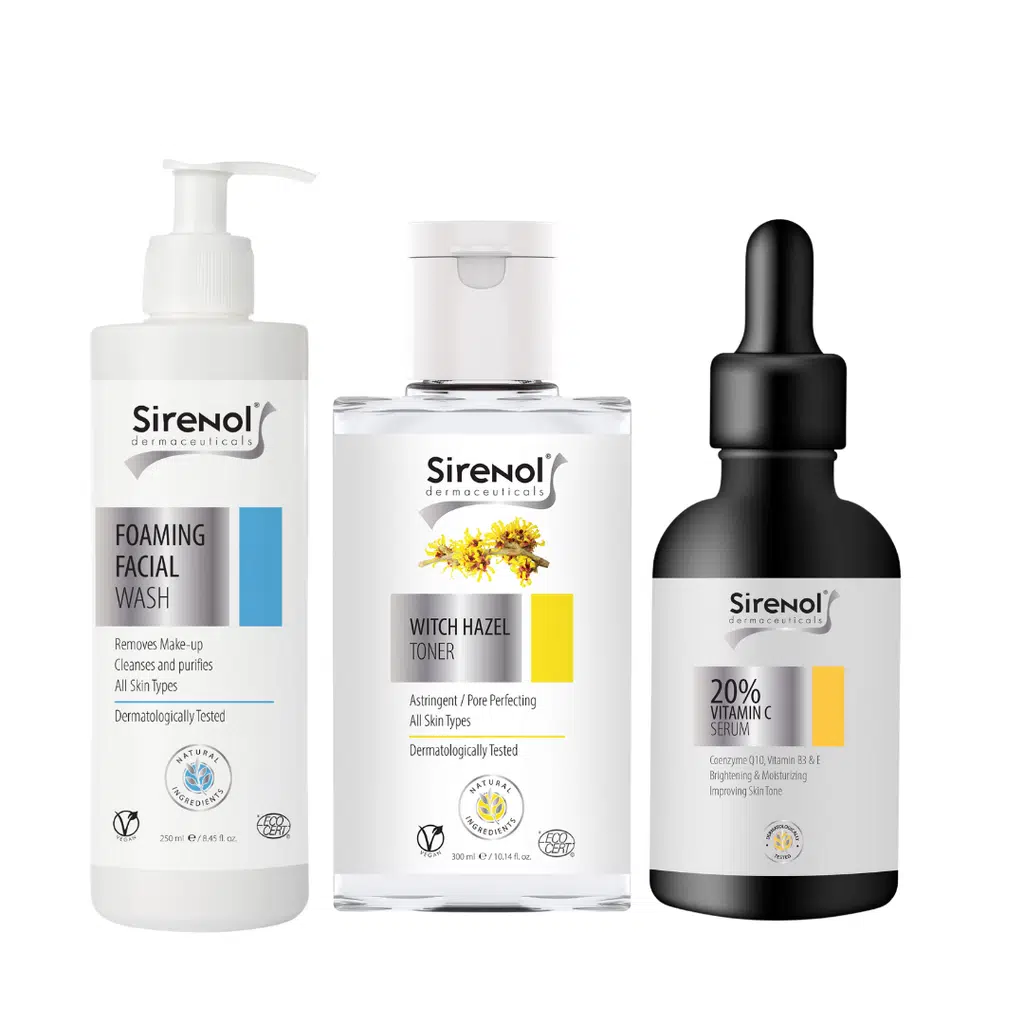 Sirenol Günlük Leke Bakım Seti (3 adet Ped Hediyelidir) 300 mL / 250 mL / 60 mL