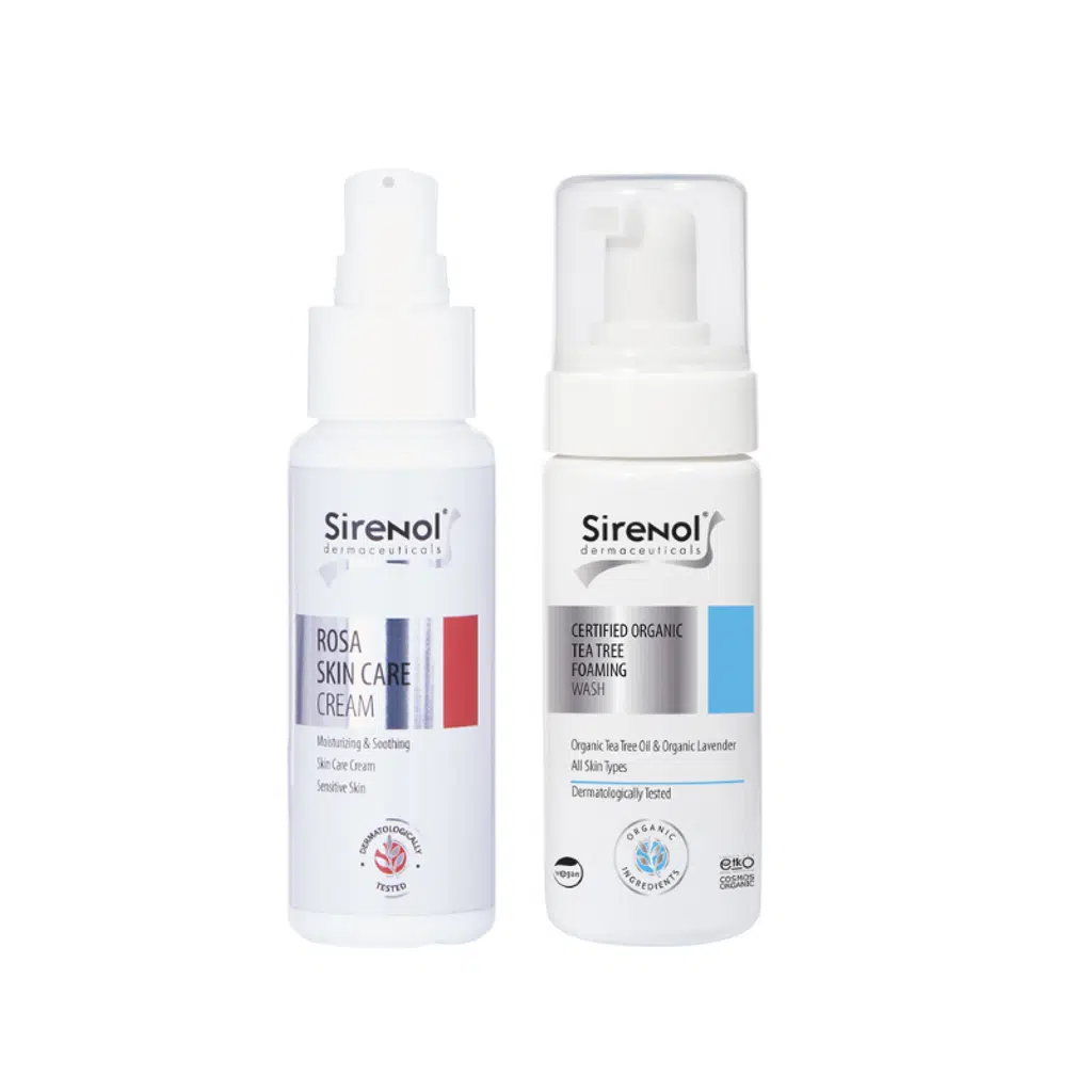 Sirenol Hassas Cilt Bakım Set Çay Ağacı Köpük Rosa Krem 60 mL / 150 mL