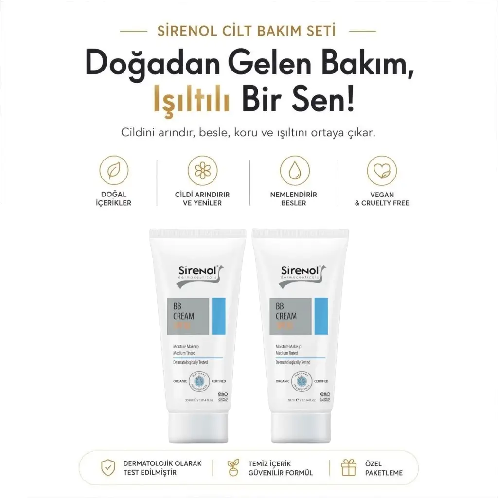 Sirenol Organik BB Krem 2'li Set 30 mL / 30 mL