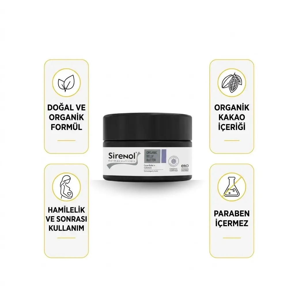 Sirenol Organik Çatlak Karşıtı Krem 50 mL