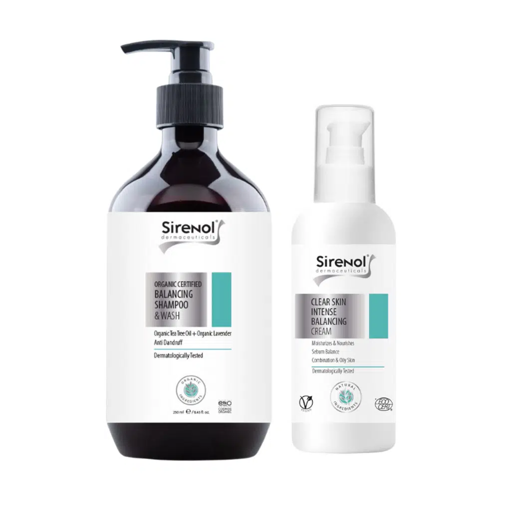 Sirenol Organik Dengeleyici Krem ve Şampuan Set