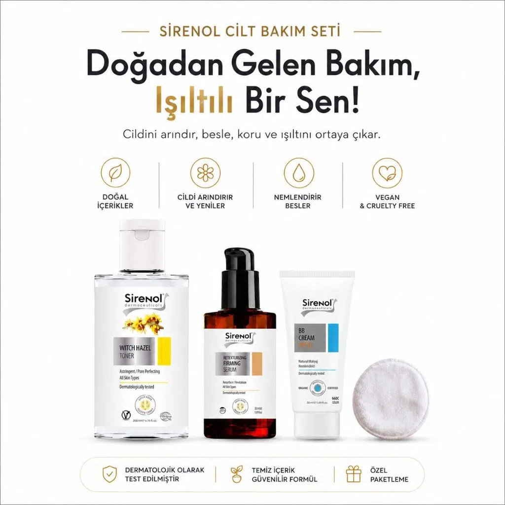 Sirenol Organik Gözenek Karşıtı ve Sıkılaştırıcı Tam Bakım Seti