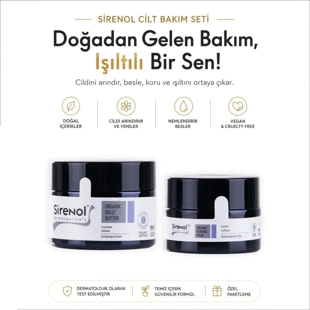 Sirenol Organik Hamile Bakım Seti 50 mL / 15 mL
